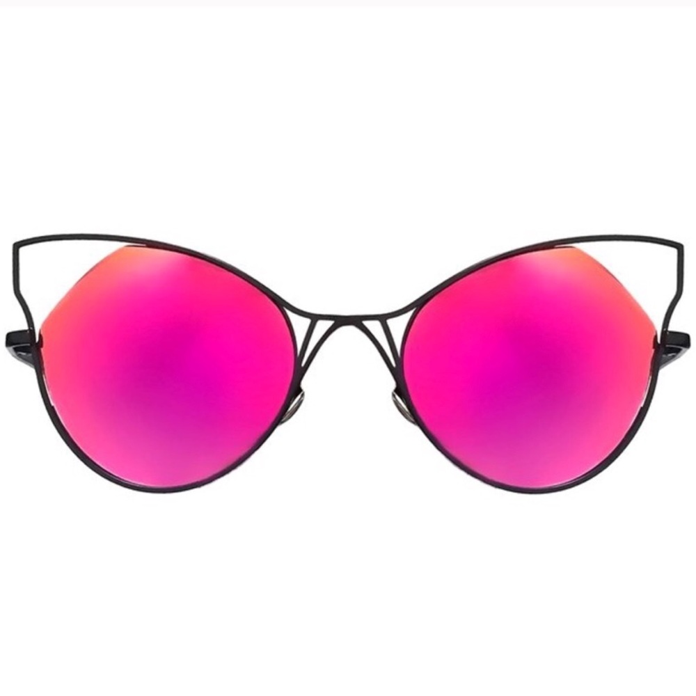 🔥LAST PAIR! Blood Orange Cateye Sunnies - Picture 3 of 5